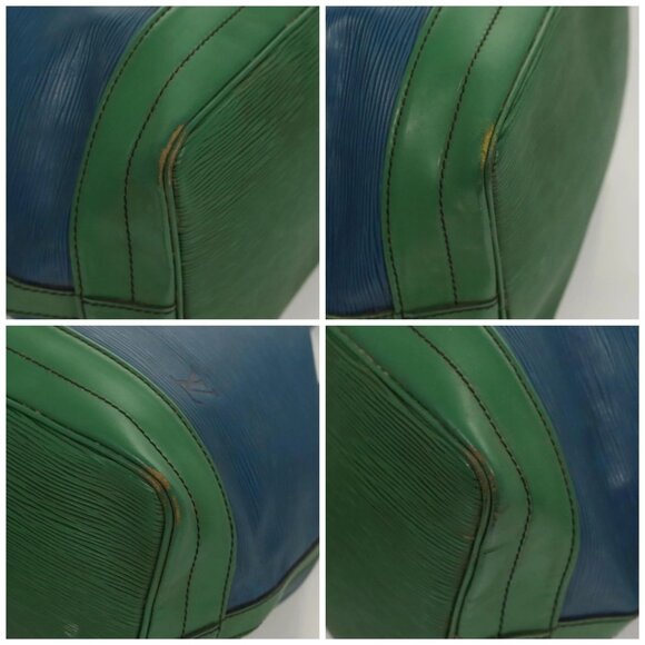 LOUIS VUITTON Epi Noe Shoulder Bag Bicolor Green Blue M44044 LV Auth 128621 - Picture 14 of 16